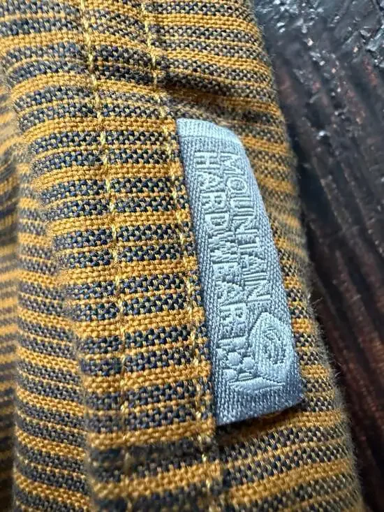 Mountain Hardwear Men's Short Sleeve Striped Button Down Shirt - Large - Picture 3 of 6